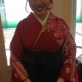 卒業式の袴着付け